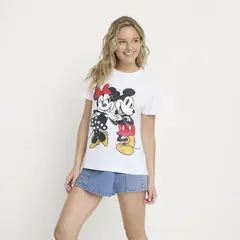 SYBILLA - Camiseta Mujer con Estampado Manga corta de Algodón