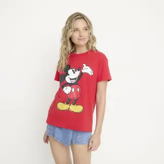 SYBILLA - Camiseta Mujer con Estampado Manga corta de Algodón