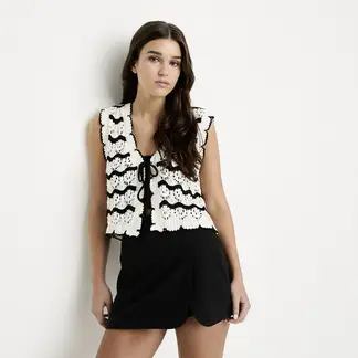 SYBILLA - Blusa Mujer Tejido Sin mangas