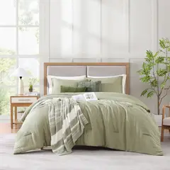 NAUTICA - Juego de Cama Nautica: incluye 1 Comforter, 2 Fundas decorativas, 1 Sábana encimera, 1 Sábana bajera ajustable, 2 Fundas de almohada