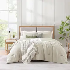 NAUTICA - Juego de Cama Nautica: incluye 1 Comforter, 2 Fundas decorativas, 1 Sábana encimera, 1 Sábana bajera ajustable, 2 Fundas de almohada