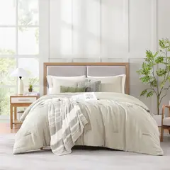 NAUTICA - Juego de Cama Nautica: incluye 1 Comforter, 2 Fundas decorativas, 1 Sábana encimera, 1 Sábana bajera ajustable, 2 Fundas de almohada