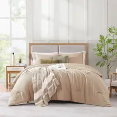 NAUTICA - Juego de Cama Nautica: incluye 1 Comforter, 2 Fundas decorativas, 1 Sábana encimera, 1 Sábana bajera ajustable, 2 Fundas de almohada