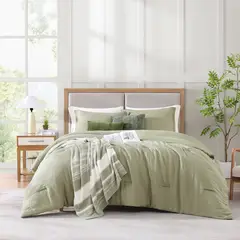 NAUTICA - Juego de Cama Nautica: incluye 1 Comforter, 2 Fundas decorativas, 1 Sábana encimera, 1 Sábana bajera ajustable, 2 Fundas de almohada