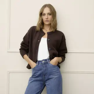 BASEMENT - Cardigan Mujer de Algodón