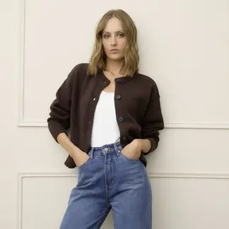 BASEMENT - Cardigan Mujer de Algodón