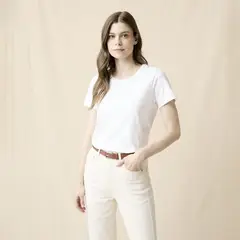 LA MARTINA - Camiseta Mujer Manga corta de Algodón