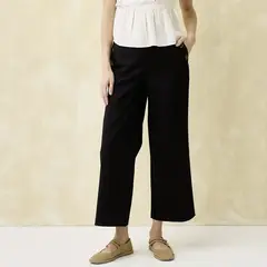 UNIVERSITY CLUB - Pantalón Recto Mujer Tiro medio de Algodón Iniversity Club