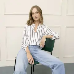 BASEMENT - Camisa Mujer Manga larga