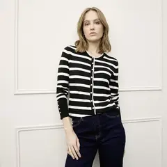 BASEMENT - Cardigan Mujer de Rayas