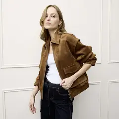 BASEMENT - Chaqueta Mujer Efecto Cuero
