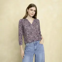 UNIVERSITY CLUB - Blusa Mujer Estampado Manga 3/4