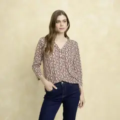 UNIVERSITY CLUB - Blusa Mujer Estampado Manga 3/4