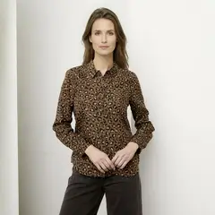 APOLOGY - Camisa Mujer Animal print Manga larga