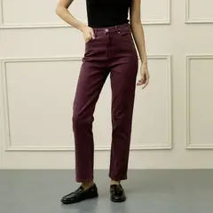 BASEMENT - Jean Recto Mujer Tiro medio