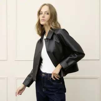 BASEMENT - Chaqueta Efecto cuero Mujer