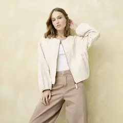 UNIVERSITY CLUB - Chaqueta Mujer Bordado De Algodón