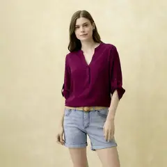 UNIVERSITY CLUB - Blusa Mujer Manga 3/4 University Uclub