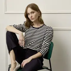 BASEMENT - Sacos Mujer Manga larga de Algodón