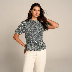 UNIVERSITY CLUB - Blusa Mujer Manga Corta