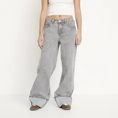 SYBILLA - Jean Wide Leg Para Mujer De Algodón