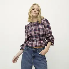 SYBILLA - Blusa Mujer Manga 3/4 de Algodón