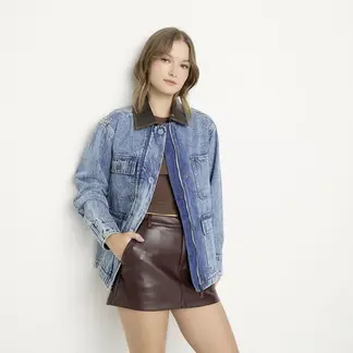 SYBILLA - Chaqueta de jean Mujer de Algodón