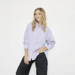 SYBILLA - Camisas Mujer Manga larga de Algodón