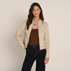 SYBILLA - Chaqueta Efecto cuero Mujer