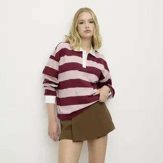 SYBILLA - Blusa Mujer Manga larga de Algodón