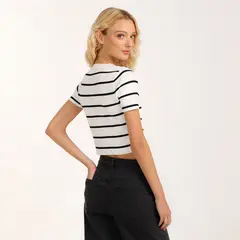 SYBILLA - Camiseta Mujer Manga corta