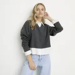 SYBILLA - Saco Mujer de Algodón