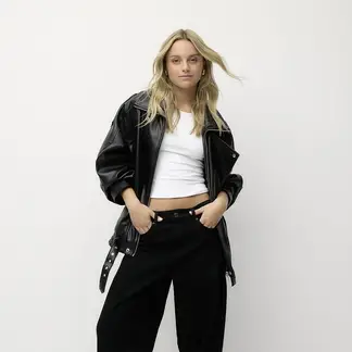 SYBILLA - Chaqueta Efecto cuero