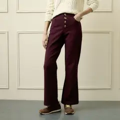 BASEMENT - Pantalón Recto Mujer De Algodón