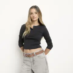 SYBILLA - Blusa Mujer Manga larga