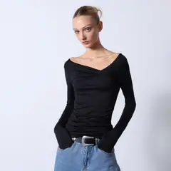 DENIMLAB - Blusa Mujer Manga larga de Poliamida brand588