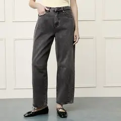 BASEMENT - Jean Balloon Mujer Tiro medio
