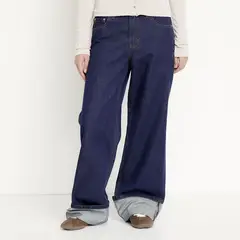 SYBILLA - Jean Wide Leg Para Mujer De Algodón