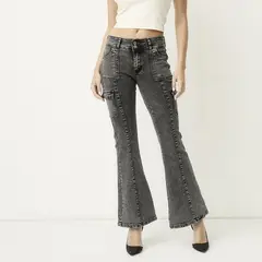 MOSSIMO - Jean Flare Mujer Cargo