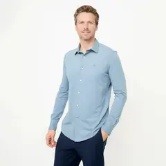 LA MARTINA - Camisa Hombre con Logo Manga Larga de Algodón