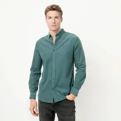 WOLF & HANK - Camisa Hombre Manga Larga de Algodón