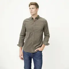 WOLF&HANK - Camisa Hombre Manga Larga de Algodón Wolf & Hank