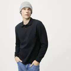 BASEMENT - Camiseta polo Hombre Manga larga de Algodón