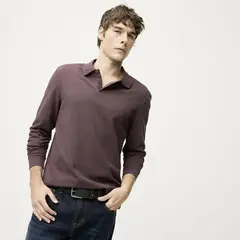 BASEMENT - Camiseta polo Hombre Manga larga de Algodón