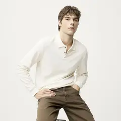 BASEMENT - Camiseta polo Hombre Manga larga de Algodón