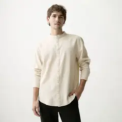 WOLF & HANK - Camisa Hombre Manga Larga de Algodón Basement