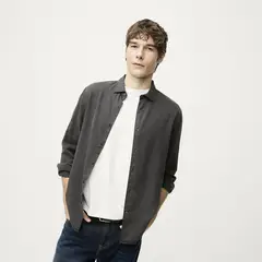 BASEMENT - Camisa Hombre Manga Larga