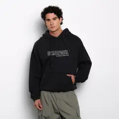 DENIMLAB - Hoodie Hombre Con Logo De Algodón