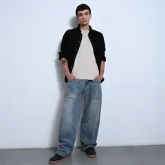 DENIMLAB - Jean 5 Bolsillos Hombre Wide leg JDWL CUT CH