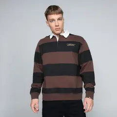 DENIMLAB - Poleron Hombre De Rayas De Algodón